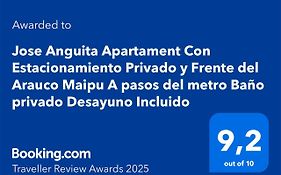 Jose Anguita Apartament Estacionamiento Privado Frente del Arauco Maipu A pasos del metro Baño privado
